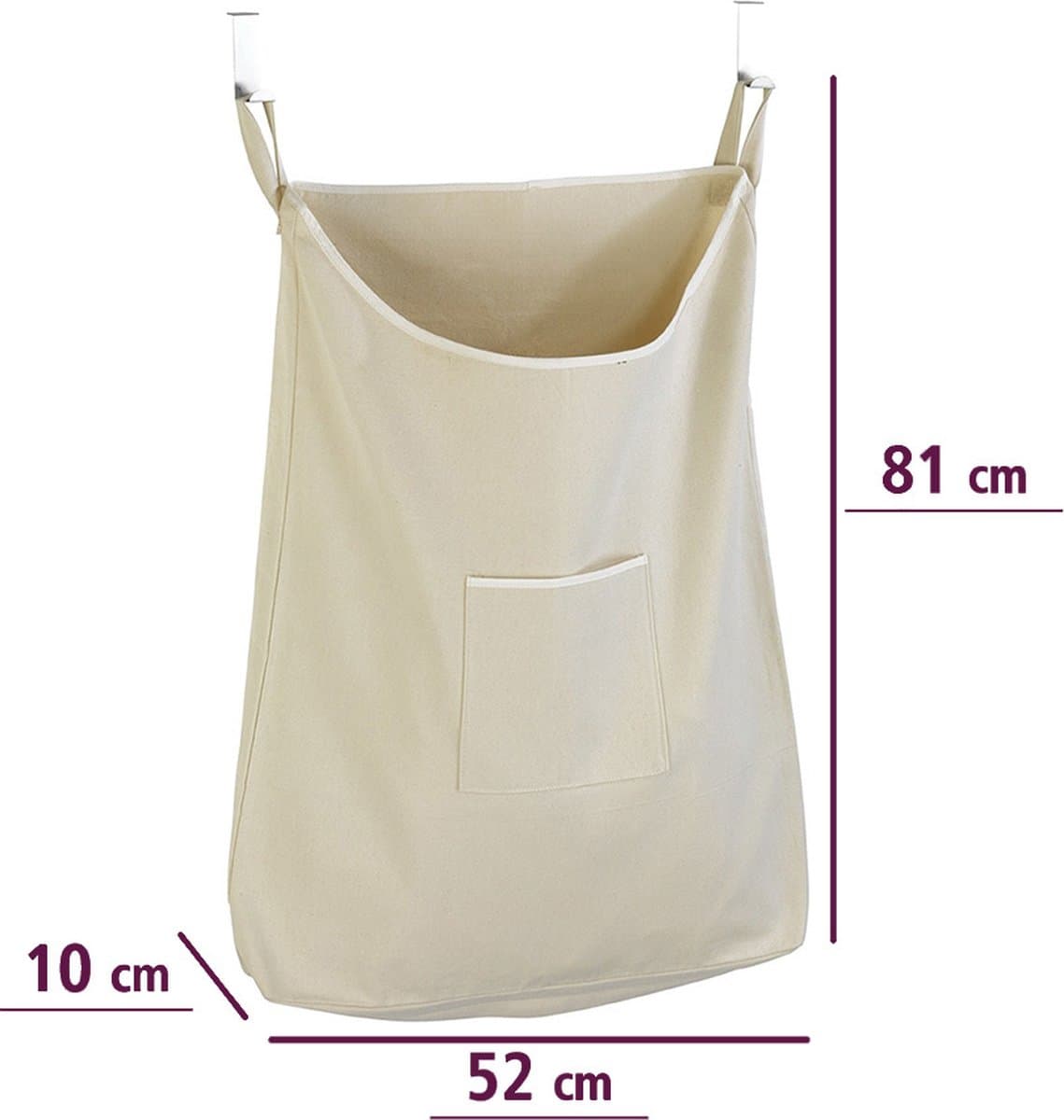 Wenko Waszak aan stompe of opdekdeur - Beige - 65 liter — afbeelding 1