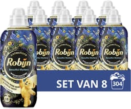 Robijn - Wasverzachter - Beautiful Mystery - 8 flessen- 304 wasbeurten - Voordeelverpakking — thumbnail 1