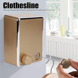Goodivery ® Uittrekbare Roestvrijstalen Waslijn voor Binnen en Buiten tot 4.2 meter en 20kg Capaciteit — thumbnail 4