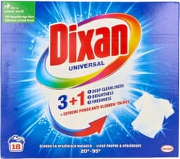 Dixan Universal - Waspoeder en Vlekverwijderaar - Witte, Gekleurde & Zwarte Was - Extreme Power - 18 Wasbeurten — thumbnail 1