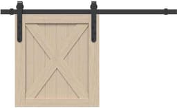 vidaXL - Ophangset - voor - schuifdeur - 91 - cm - koolstofstaal — thumbnail 2