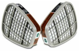 Geschikt voor 3M Filter 6001CN Cartridge A2 voor ademhalingsapparatuur 6000-serie – 2 cartridges (1 paar) — thumbnail 1
