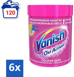 Vanish Oxi Action - Veilige Kleur - Vlekkenverwijderaar Poeder - Zonder Bleek - Gekleurde Was - 550 Gram - Voordeelverpakking - 6 stuks — thumbnail 1
