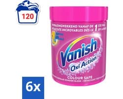 Vanish Oxi Action - Veilige Kleur - Vlekkenverwijderaar Poeder - Zonder Bleek - Gekleurde Was - 550 Gram - Voordeelverpakking - 6 stuks