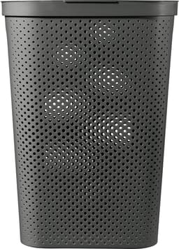 Curver Infinity Recycled Dots Wasmand met deksel - 60L - 2 stuks - Antraciet + Groen — thumbnail 5