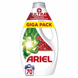 Ariel Vloeibaar Wasmiddel +Ultra Vlekverwijderaar 70 Wasbeurten - 4 x 3150 ml - Voordeelverpakking — thumbnail 2