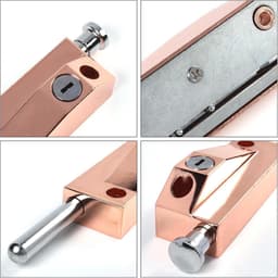 Multifunctional Garage Door Lock Universal Door Lock 2 Keys - Rose Gold, Indoor & Outdoor Delivery — thumbnail 3
