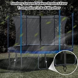 Grondanker set trampoline onderdelen - stevige anchoring kit — thumbnail 2