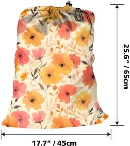 Maishijie Pack van 2 Linnen Waszakken Heavy Duty Zeer Duurzaam Speelgoed Vuil Zakken Drawstring met Drawstring Sluiting Machine Wasbaar en herbruikbaa — thumbnail 4