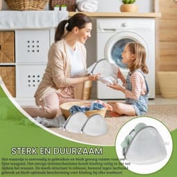 Wasnet voor BH’s - Wit - 18 x 15 cm - Herbruikbaar en Duurzaam - Voor Delicate Kleding — thumbnail 3