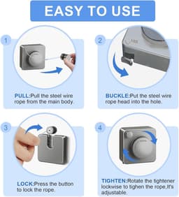 Pull-out Clothesline, 4.8m Non Sagging, Retractable Clothesline, Wall Mounted, Stainless Steel Rope, Retractable - ShopVlot — thumbnail 2