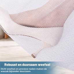 Set van 2 Grote Wasnetten 60 x 80 cm - Ideaal voor Delicate Kleding, Wassen en Beschermen — thumbnail 3