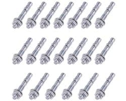 Wigankers 3/8" x 3" - Verzinkt - Heavy duty bevestiging voor beton - 20 stuks