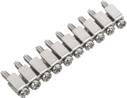 1set Terminal Block Jumper Insert Voor Efficiënte Aansluitingen Din Rail Grond Circuit Terminal Blocks Ruimtebesparend Eenvoudig Te Installeren Voor Diverse Elektrische — thumbnail 1