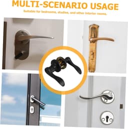 1set Privacy Deurhendel Met Sleutel Minimalistische Zinklegering Deurslot Voor Slaapkamer Badkamer Eenvoudige Installatie Duurzaam Elegant Ontwerp Voor Binnenruimtes — thumbnail 4