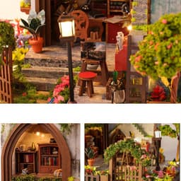 Volwassenen Miniatuur Huis Kits Warm Licht Realistisch Creatief Plezi — thumbnail 5