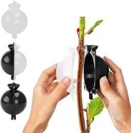 Zfdg 4 stuks plantenwortels, propagatietabal, plantenwortelkweekbox, plantenwortels, groeibox, voor hogedruk-gepropplant-wortelbeheersing van de plantenvermeerdering, zwart — thumbnail 3