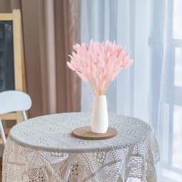 Gedroogd pampasgras, konijnenstaart, gras, 60 stuks, natuurlijke droogbloemen, boeket, decoratie, kunst, groot, droogbloemen, pampasgras voor interieur, fotografie, bruiloft, roze — thumbnail 2