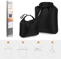 Nylon Waszakken Set van 2, Ideaal voor Zwemkleding, Sportkleding en Organisatie van Vuile Was — thumbnail 3