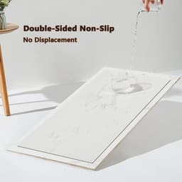 Wasmachine Drogerhoes - Apparaatmat Antislip - Apparaten Beschermen - Water Absorberend - 60x60cm - Lichtgrijs — thumbnail 4