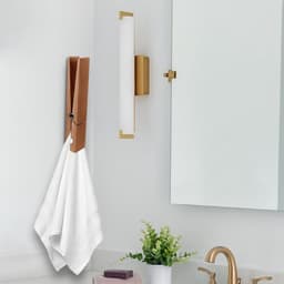Houten Wasknijpers - Handdoekhouder Klem - Badkamer Organiseren - Beschadigingsvrije Montage - 30 cm Lengte - Donker Walnoot — thumbnail 2