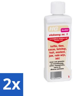 HG - Textiel - Vlekweg 1 - Vlekkenverwijderaar - 34 g - Voordeelverpakking - 2 stuks — thumbnail 1