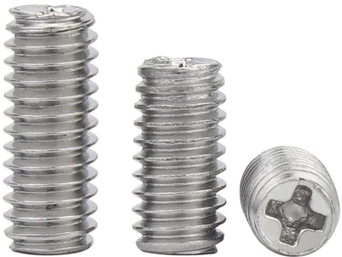 Madenschroeven M2,5 x 2,5 mm - 100 Stuks - Roestvrij Staal - Pinschroeven - Bevestigingselementen - Schroefdraadpennen — afbeelding 1