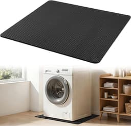 Wasmat – 60x60 cm – Antivibratie – PU – Dubbelzijdig Antislip – Geluiddempend – Voor Wasmachine & Droger — thumbnail 1