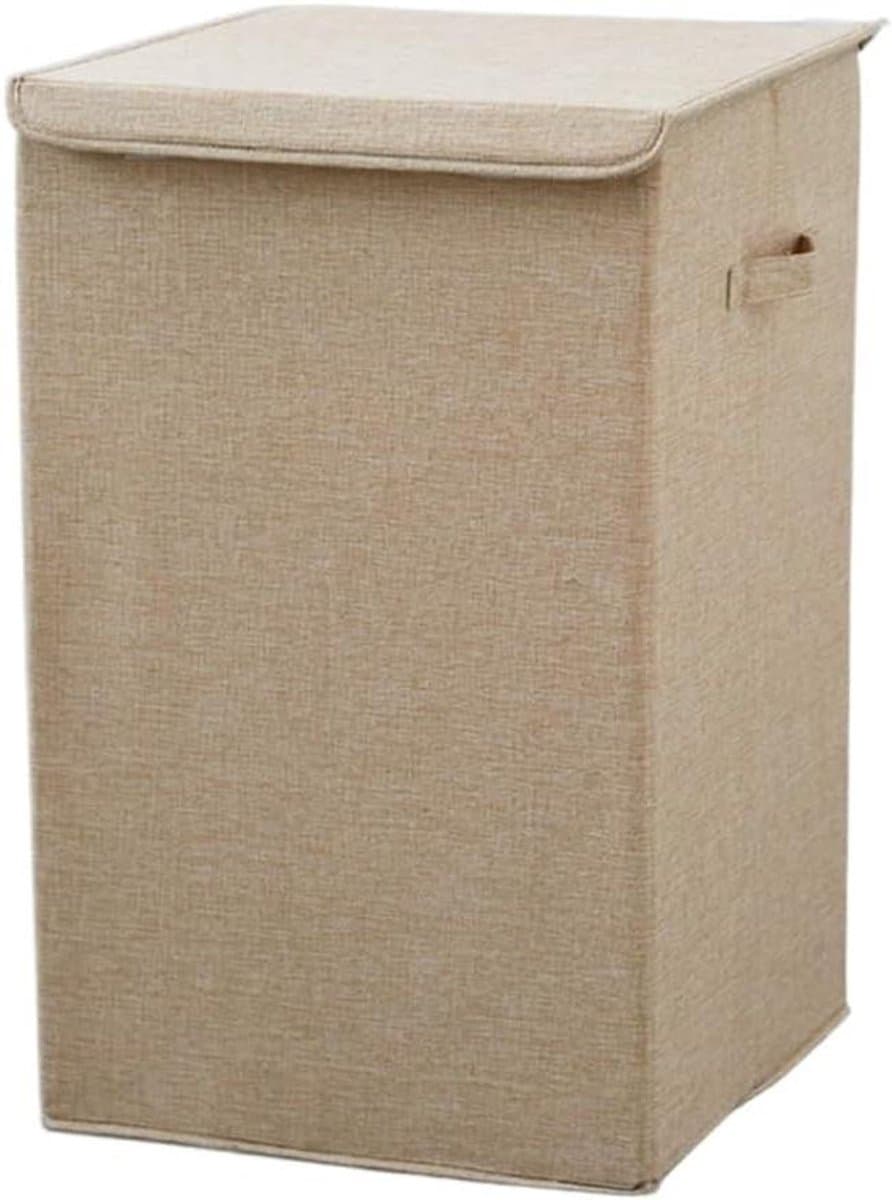 Wasmand Opvouwbaar - Wasbox Korf - Opruimen Thuis - Met Deksel - 56 cm Hoog - C — afbeelding 1