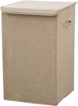 Wasmand Opvouwbaar - Wasbox Korf - Opruimen Thuis - Met Deksel - 56 cm Hoog - C — thumbnail 1