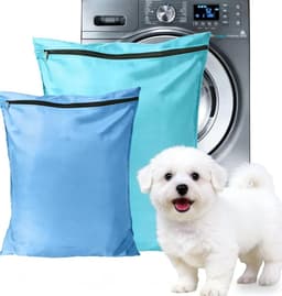 Waszak voor Huisdieren - Lichtblauw - 70 x 80 cm en 55 x 60 cm - Duurzaam Polyester met Ritssluiting - Voor Honden en Katten — thumbnail 1