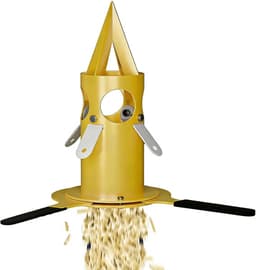 Zware Graanontlader - Zakdispenser Bulkzak - Efficiënt Lossen - Roestbestendig Ontwerp - 46 cm Hoogte - Geel — thumbnail 1