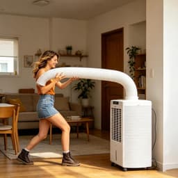 Afvoerslang Airco - Ventilatieslang Mobiel - Warmte Afvoeren - Telescopisch Verstelbaar - 3 Meter - Grijs — thumbnail 4