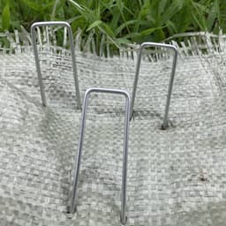 Omgoods - U-vormige Gegalvaniseerde Tuinpinnen voor Onkruidcontrole, 150mm — thumbnail 2