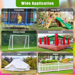 Omgoods - Set van 6 Grondankers 45,7 cm voor Trampolines en Tent — thumbnail 2