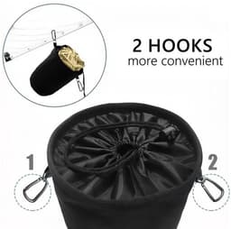 Wasknijperhouder - Opbergtas - Waterdicht - Lichtgewicht - Duurzaam - 20 cm hoog / 28 cm diameter - Opbergzak — thumbnail 5