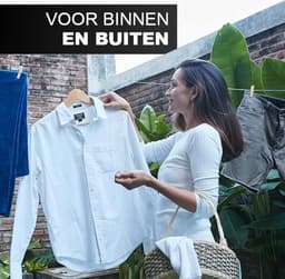 Waslijn - Uittrekbaar 4,3 m - Staal - Makkelijk op te bergen - SnelShoppen — thumbnail 4