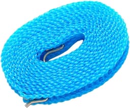 Waslijn - Draagbaar - Kamperen Reizen - Winddichte Haken - 500 cm - Blauw — thumbnail 4