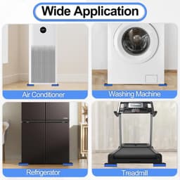 Antitrillingsmatjes voor wasmachines – geluidsisolerende en schokabsorberende matjes met een schokabsorberende rubberlaag en een tussenlaag van EVA; geschikt voor luchtcompressoren, airconditioners, loopbanden, wasmachines en drogers, enz-75*75*22mm — thumbnail 3