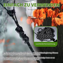 3 meter uitrekbare reiswaslijn met parels en reflecterend detail — thumbnail 4