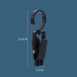 Dailygoods- Wasknijpers 10 Stuks - Multifunctioneel Ontwerp - Draaibaar - Antislip - Klemkracht - Voor Kleding en Hoeden - Ophangclips — thumbnail 5