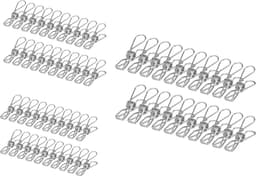 Wasknijpers, set van 60 roestvrijstalen wasknijpers (5,6 cm) – geschikt voor waslijnen, sokkenhangers, keuken en kantoor. — thumbnail 1