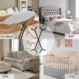 2 Pcs Sheet Support Straps Long Adjustable Bed Sheet Clips Adjustable Cross Tensioners for Fitted Sheet Compatible - ShopVlot — thumbnail 3