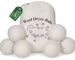 Solidchoice - Set van 6 Wol Droogballen van 100% Nieuw-Zeelandse Schapenwol