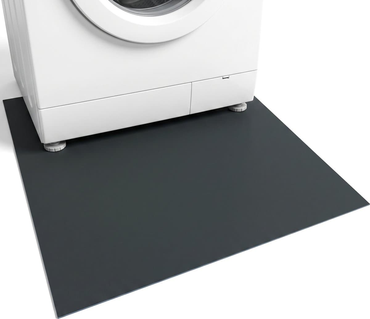 Cheqo® Anti Trillingsmat Wasmachine en Wasdroger - Antislipmat - Trillingsdemper - Geluidsdempende Mat - Anti Vibratiemat - Dempingsmat - Wasmachine Onderlegger - Vloerbeschermingsmat voor Vaatwasser en Fitnessapparaat - Trilmat - Grijs — afbeelding 1