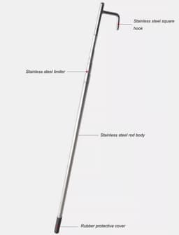 Telescopische Boothaak - Verstelbare Pol met Haak - 3,2 meter — thumbnail 3