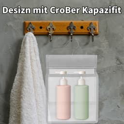 Wasknijperzak om op te hangen, eenvoudige ophanghaak voor het opbergen, knijperzak voor wasknijpers, herbruikbare wasknijperzak, waszak voor huis en tuin (wit) — thumbnail 4