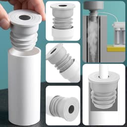 Rioolafdichtingen - 2 stuks - Vloerafvoer - Siliconen - Wasmachine geurplug - 35-40 mm, 45-50 mm geurplug - Afvoerbuis afdichting - Rioolbuisafdichting - Voor thuis, keuken en badkamer — thumbnail 2