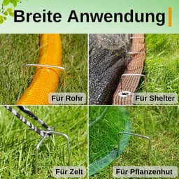 Grondankers 75 stuks - Gegalvaniseerd staal - Roestvrij en duurzaam - Ideaal voor tenten en netten - SnelShoppen — thumbnail 5