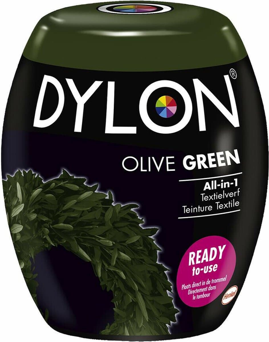 Dylon Textielverf Olive Green - 3 x 350 gr - Voordeelverpakking — afbeelding 1
